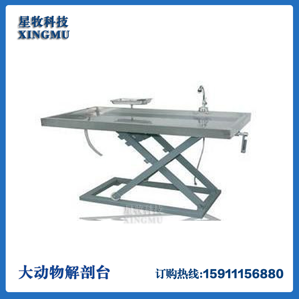 大动物解剖台 动物手术台兽用解剖台不锈钢解剖台动物防疫解剖台